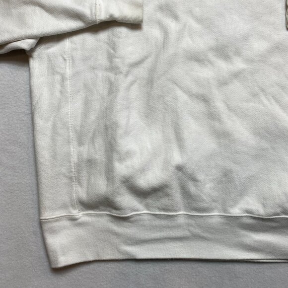 Champion Reverse Weave Crewneck Sweatshirt Men's L White Big Letters on Back - Picture 9 of 16